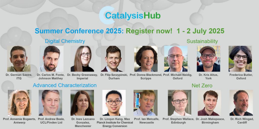Photo of UK Catalysis Hub summer conference speakers