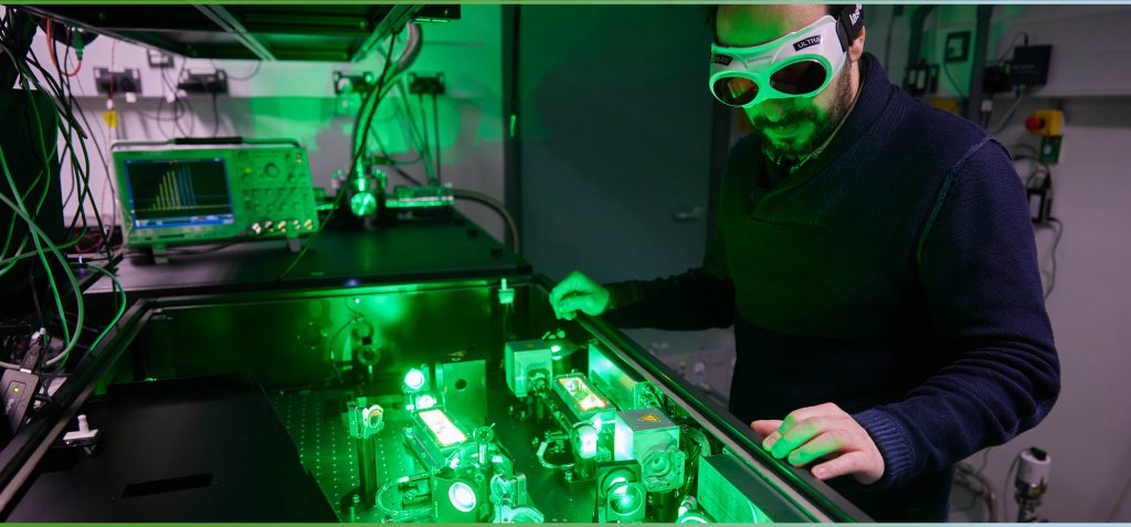 Central Laser Facility lab. Image credit: CLF, STFC